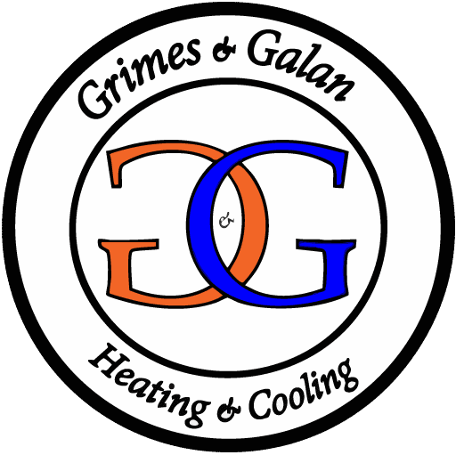 Logo for Grimes and Galan Heating and Cooling, offering HVAC services in College Station, TX, and the surrounding areas.